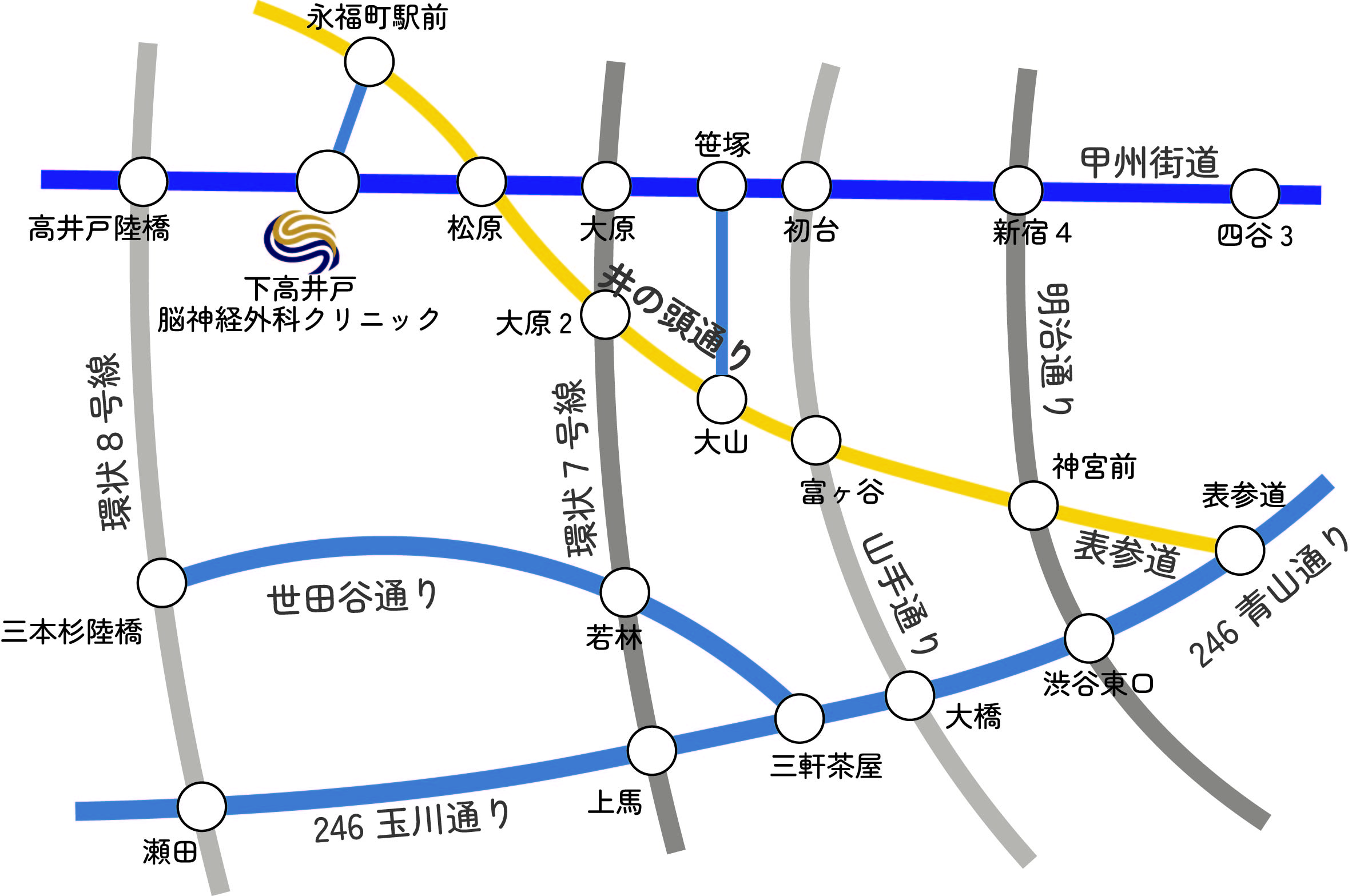 お車でお越しの方